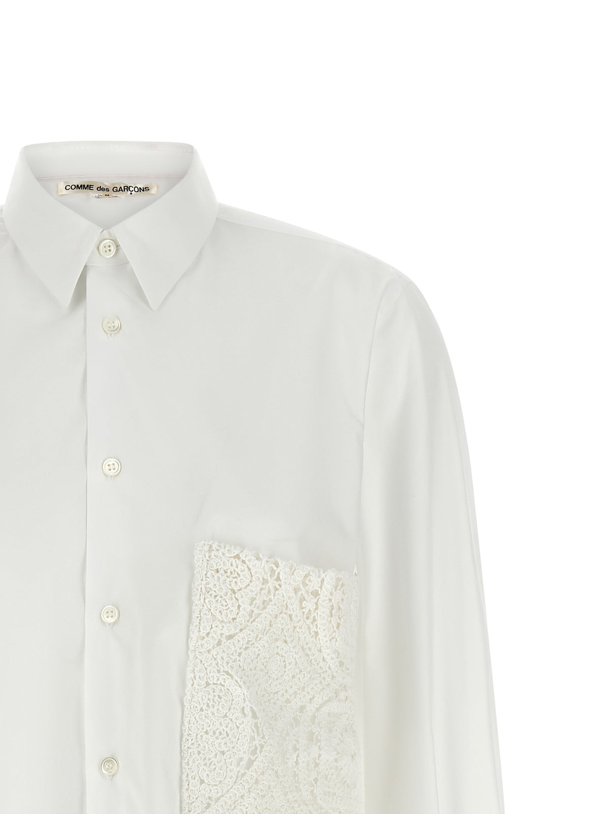 Comme Des Garçons White Cotton Blouse - Chic & Sophisticated