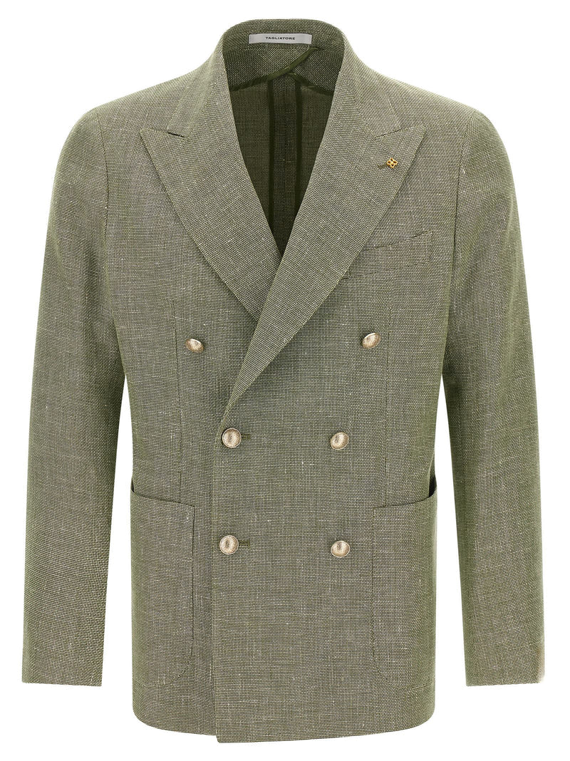 Blazer en lin bicolore Tagliatore