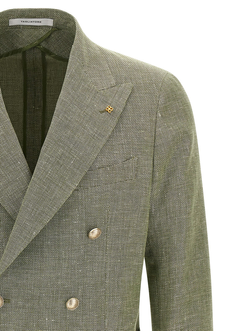 Blazer en lin bicolore Tagliatore