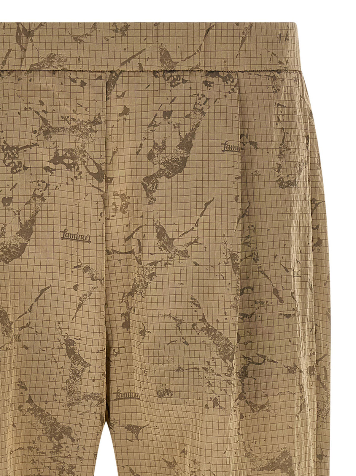 LAMINAR Beige Polyamide Casual Pants