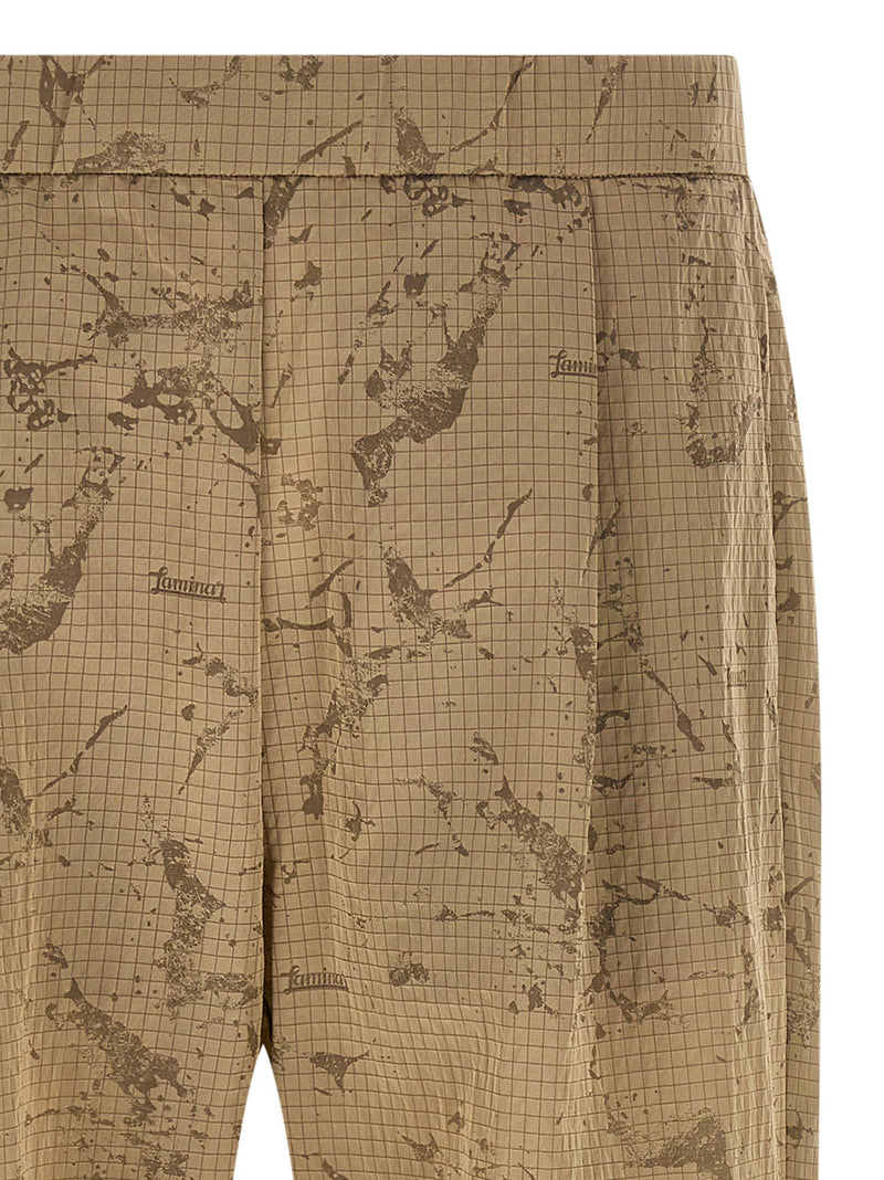LAMINAR Beige Polyamide Casual Pants
