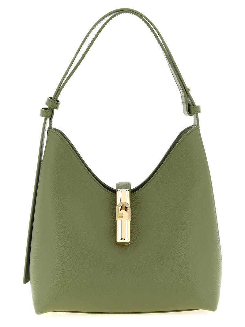 Sac porté épaule Furla en cuir de veau bicolore