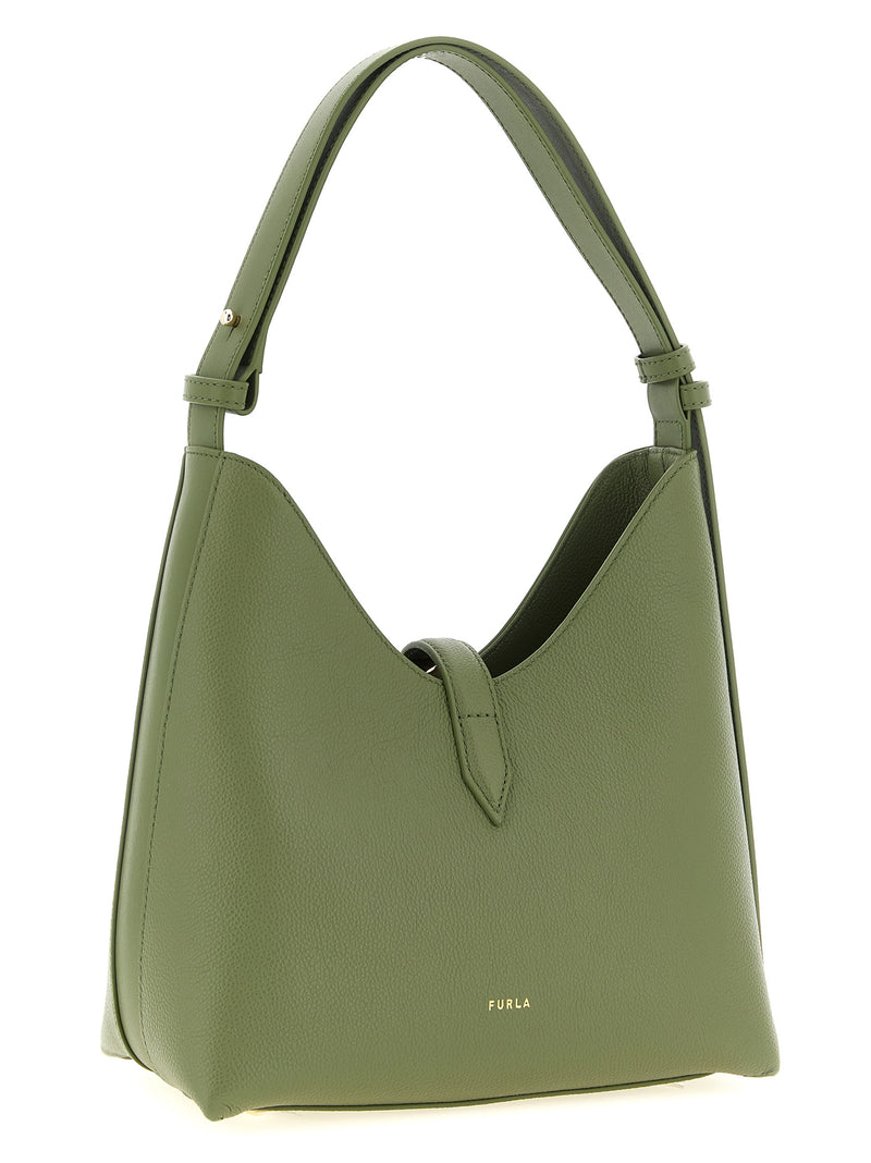 Sac porté épaule Furla en cuir de veau bicolore