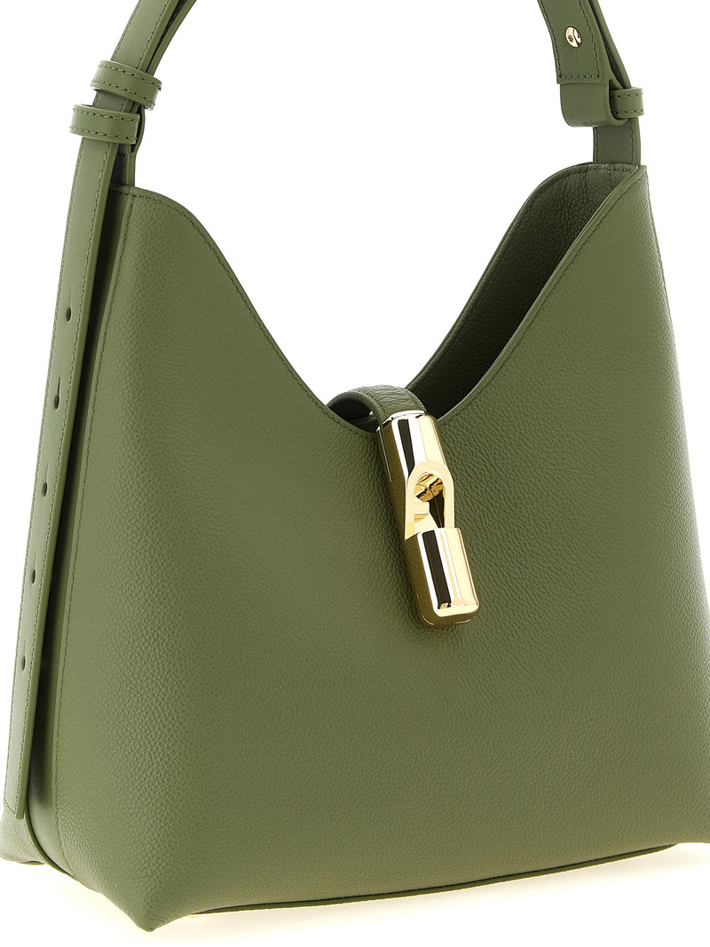 Sac porté épaule Furla en cuir de veau bicolore