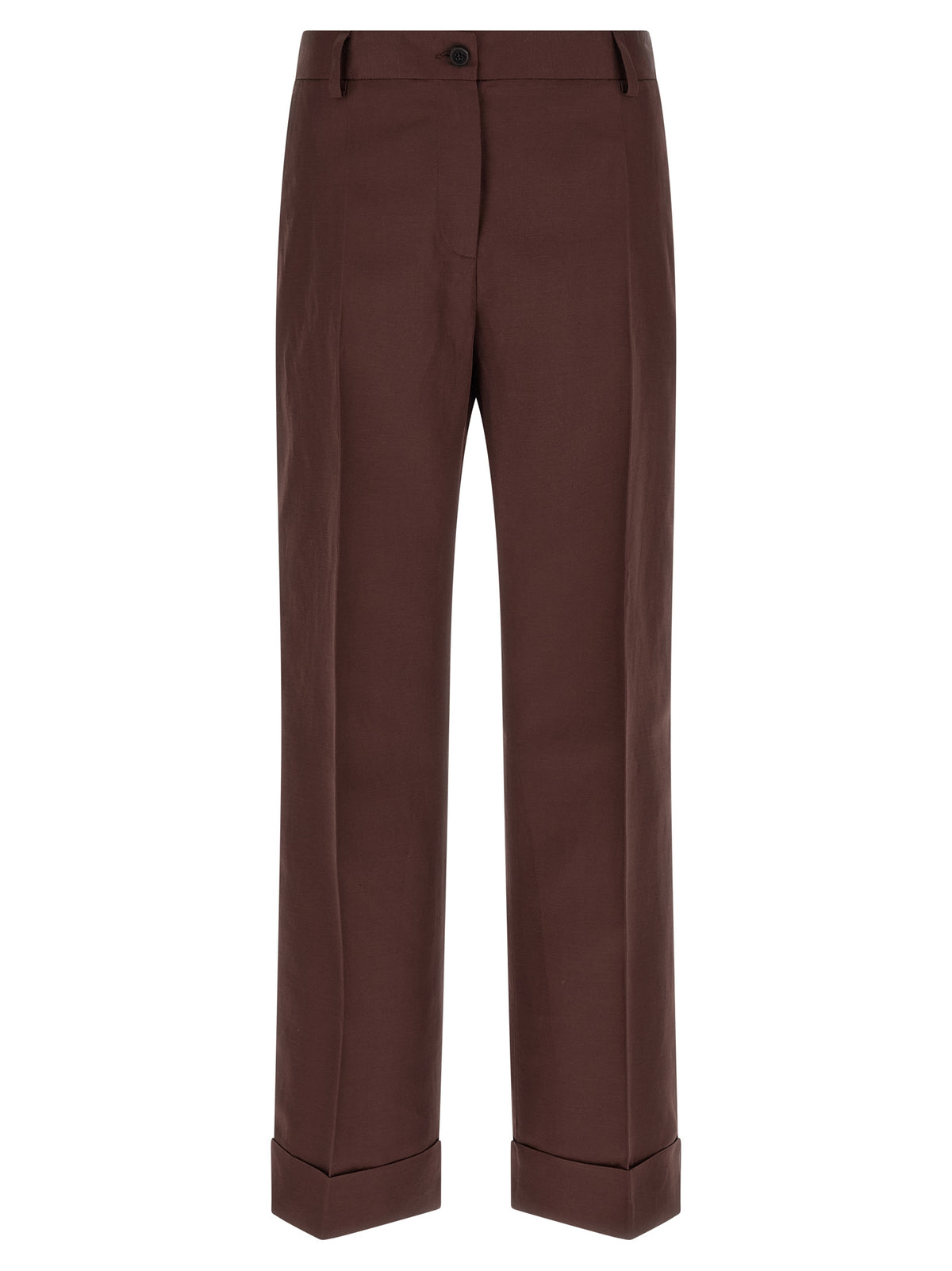 Pantalon décontracté Alberto Biani marron en viscose