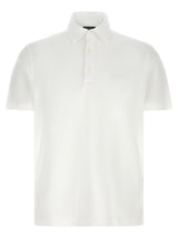 ZEGNA White Cotton Polo Shirt - Effortless Luxury for Men