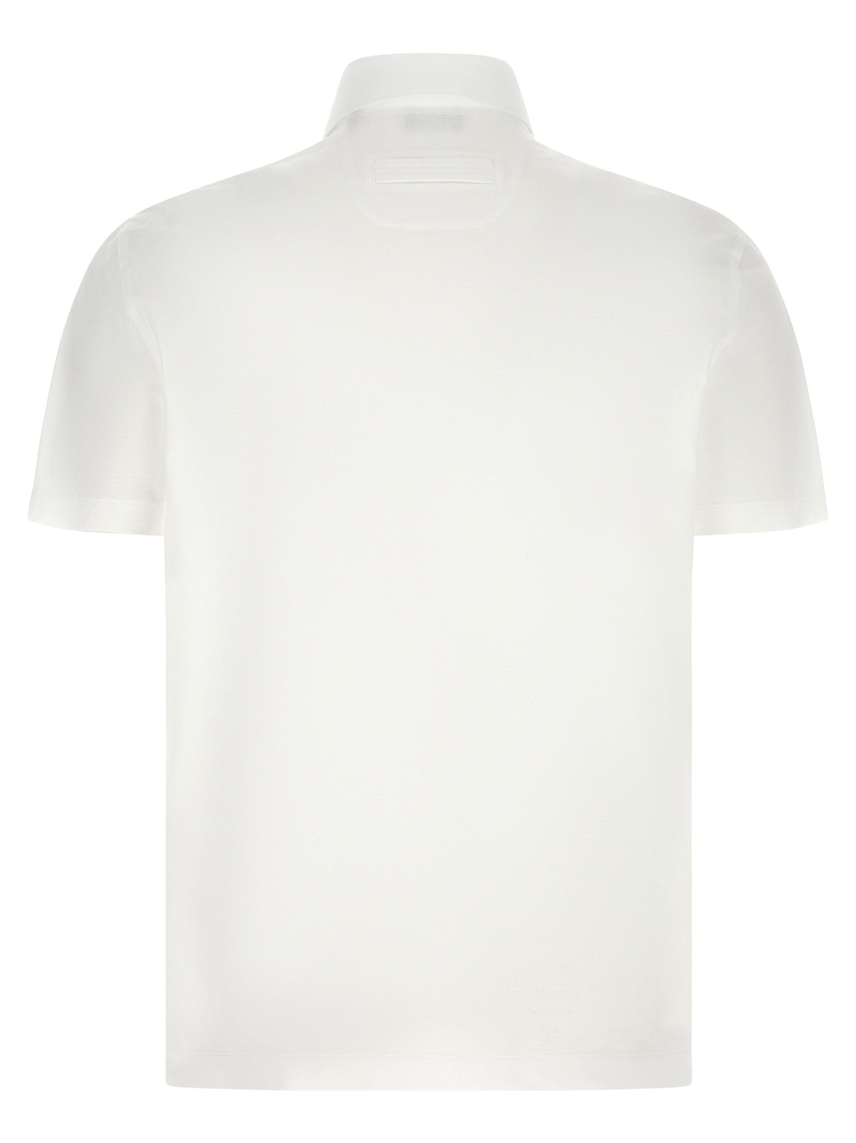 ZEGNA White Cotton Polo Shirt - Effortless Luxury for Men