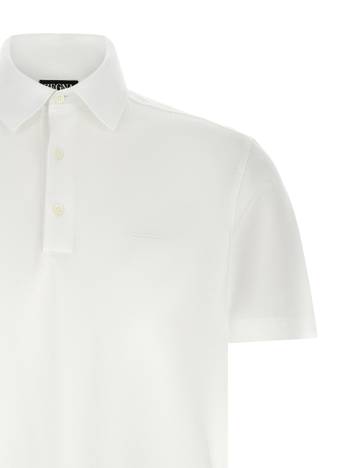 ZEGNA White Cotton Polo Shirt - Effortless Luxury for Men