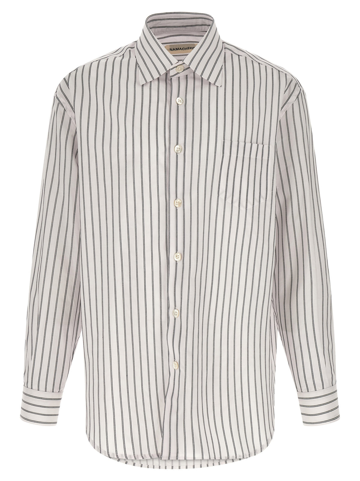 Namacheko Colt Bicolor Cotton Blouse - White/Black