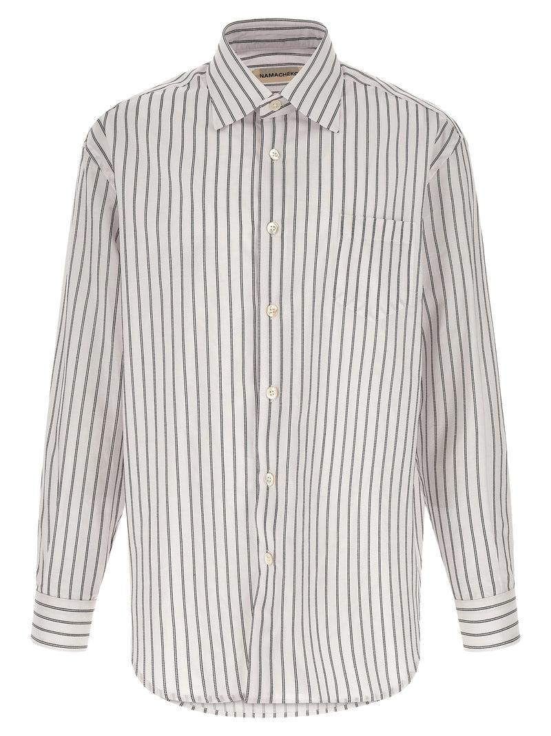 Namacheko Colt Bicolor Cotton Blouse - White/Black