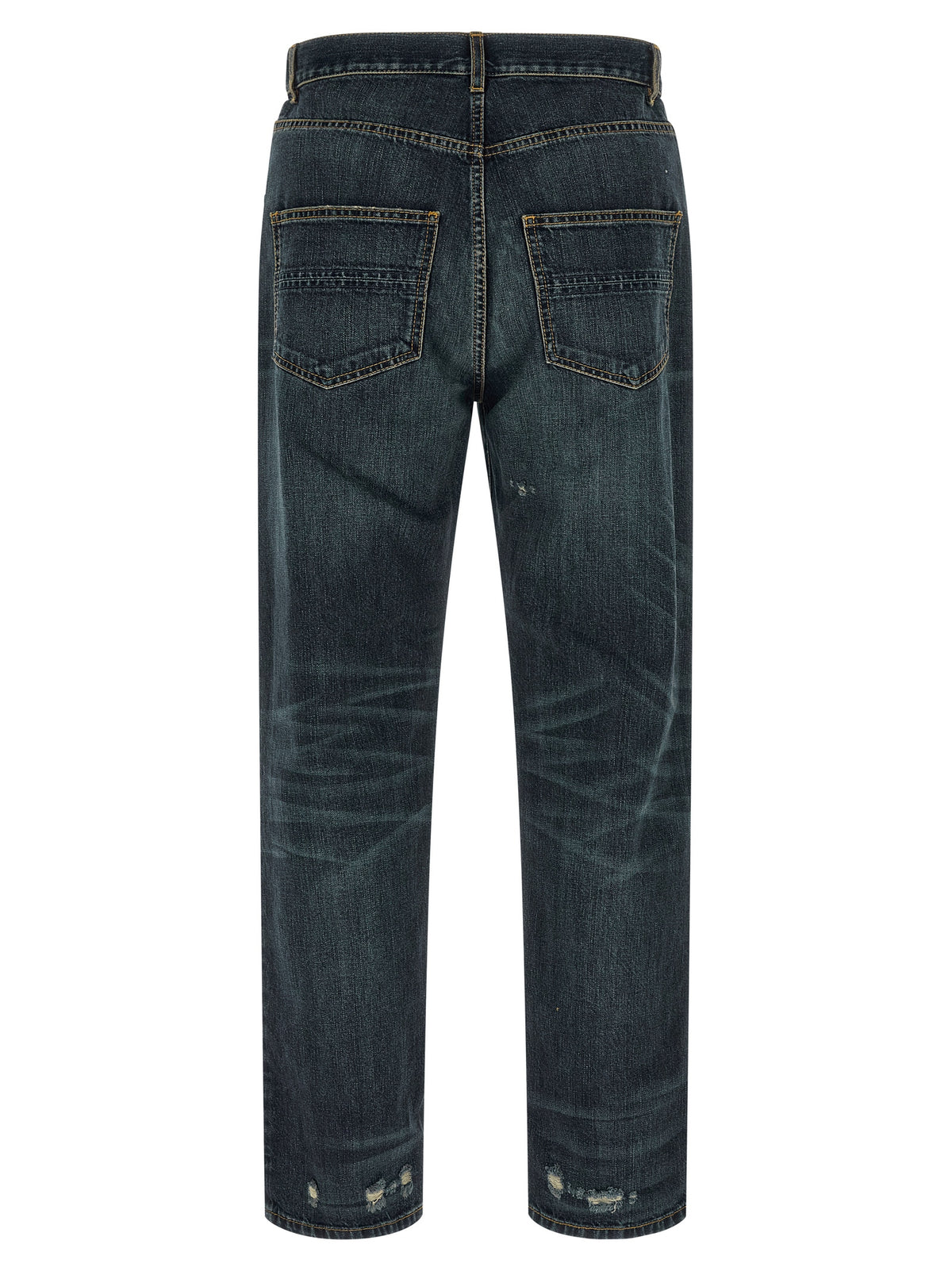 Jean droit Namacheko en coton bleu