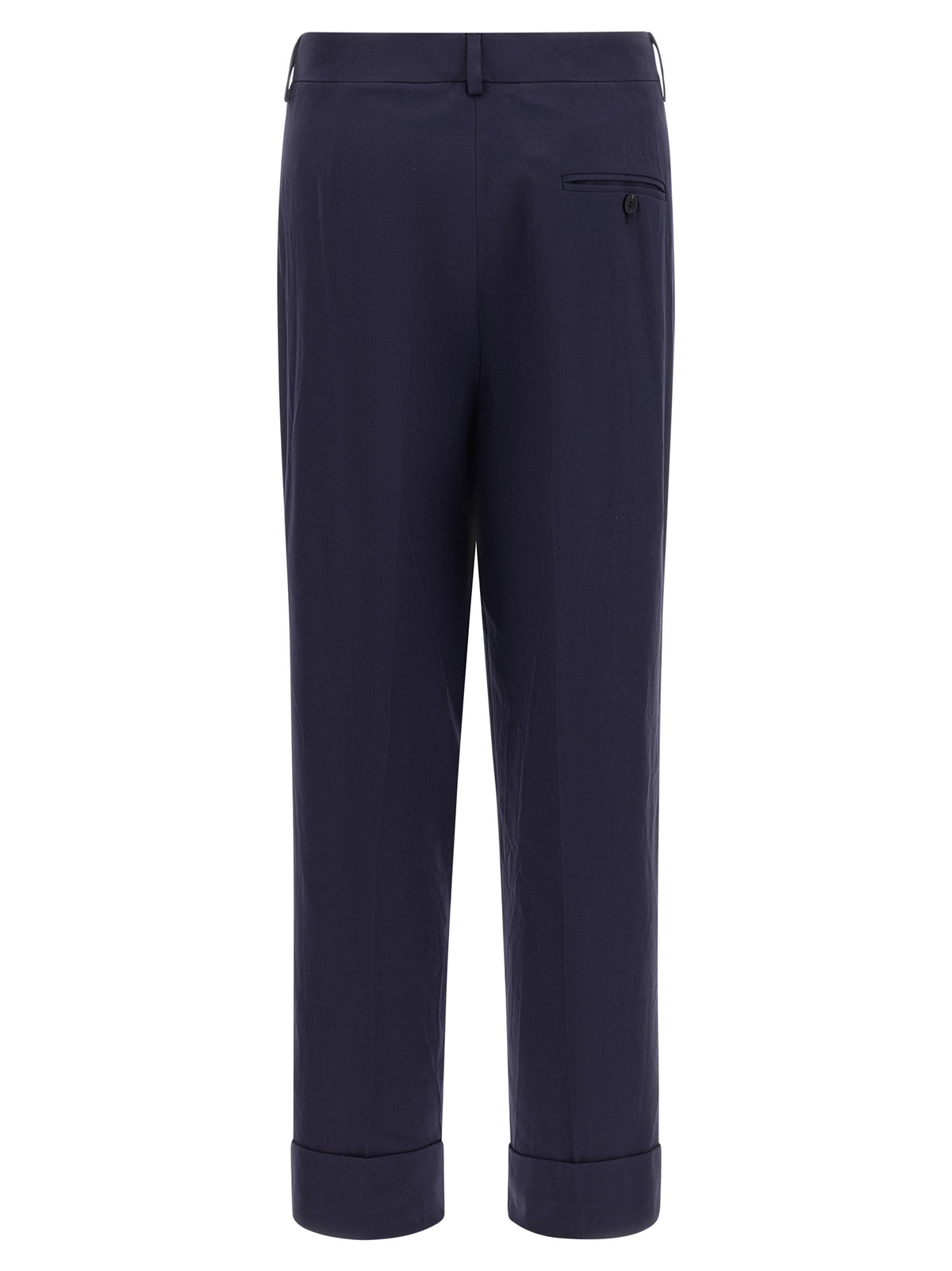 Pantalon en coton bleu Alberto Biani