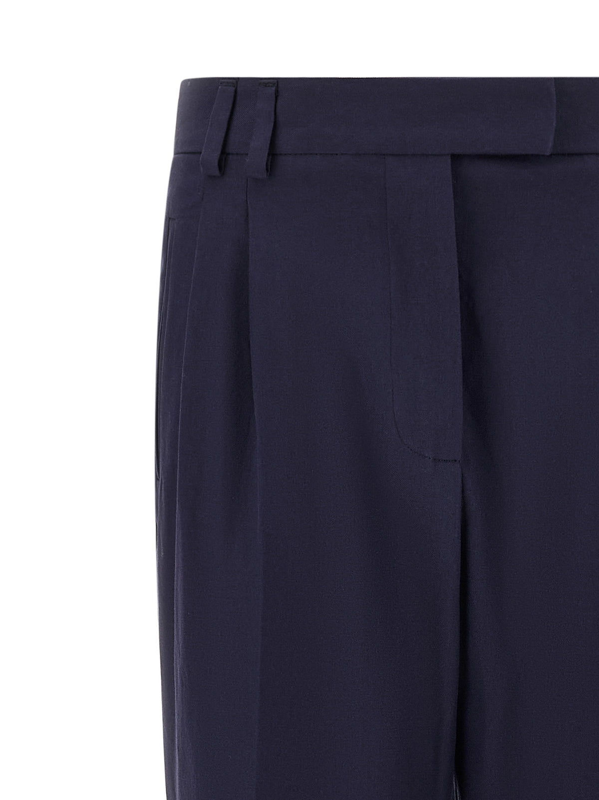 Pantalon en coton bleu Alberto Biani