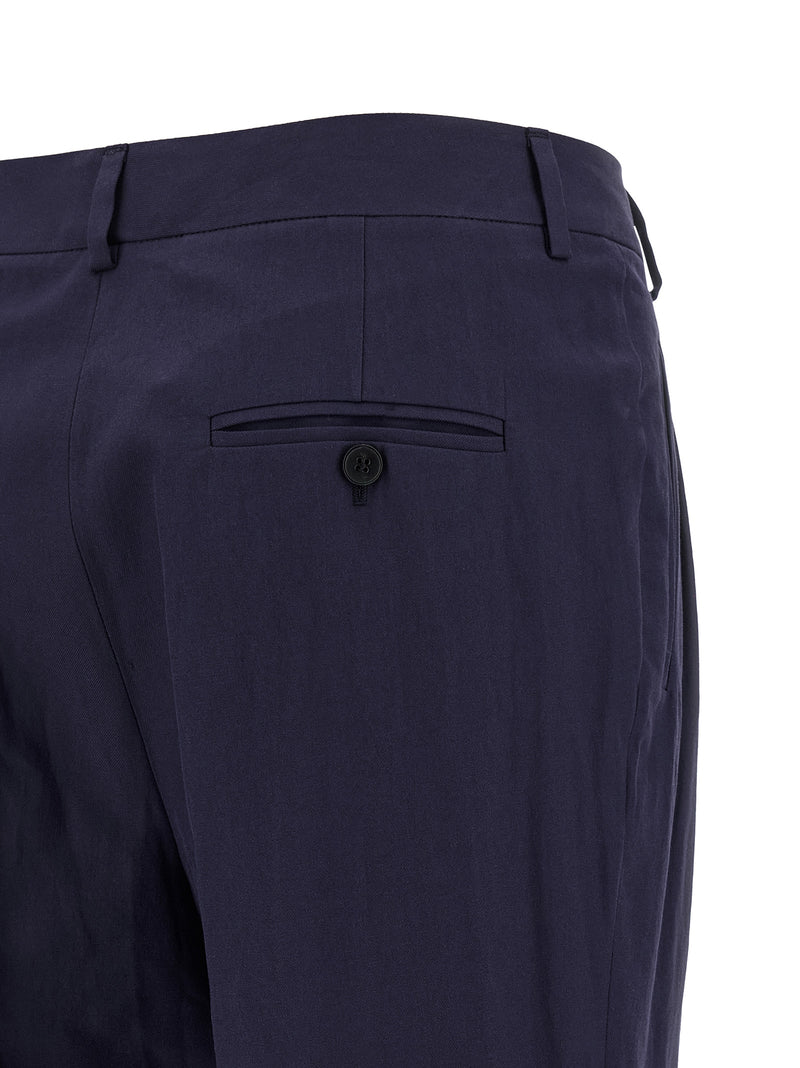 Alberto Biani Blue Cotton Pants