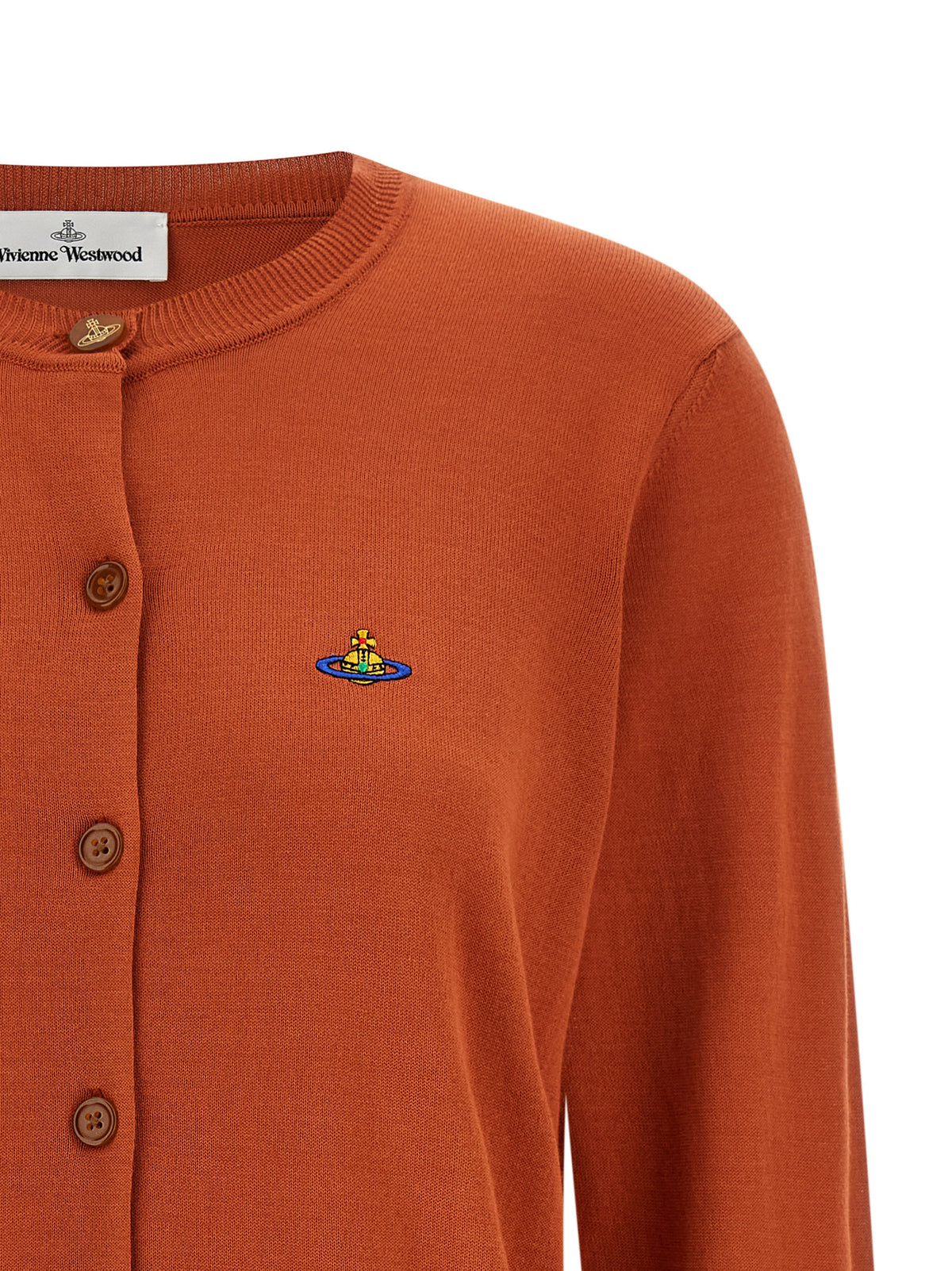 Cardigan en coton orange Vivienne Westwood