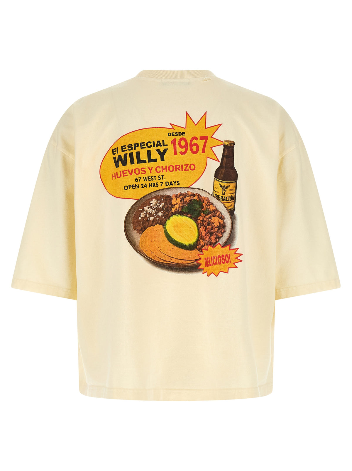 T-shirt bicolore en coton WILLY CHAVARRIA
