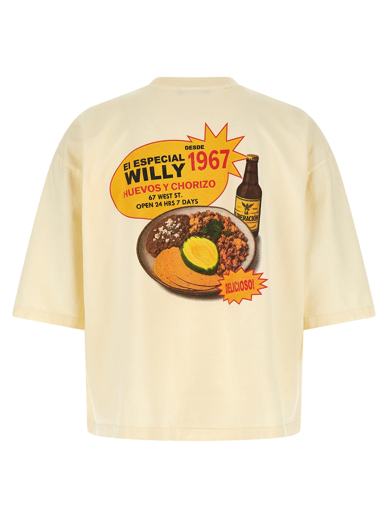 T-shirt bicolore en coton WILLY CHAVARRIA