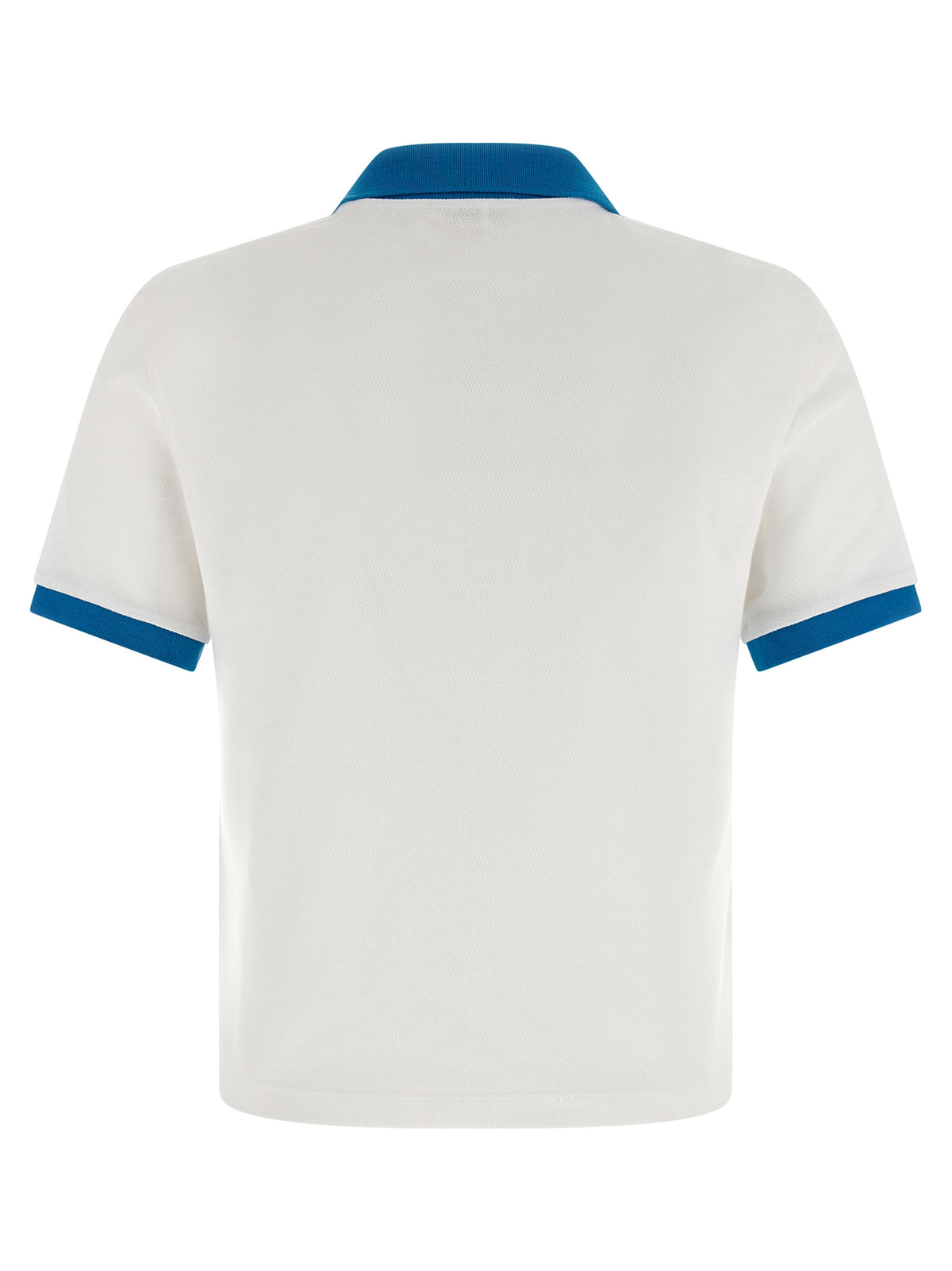 Polo Shirt en Coton Bleu Versace