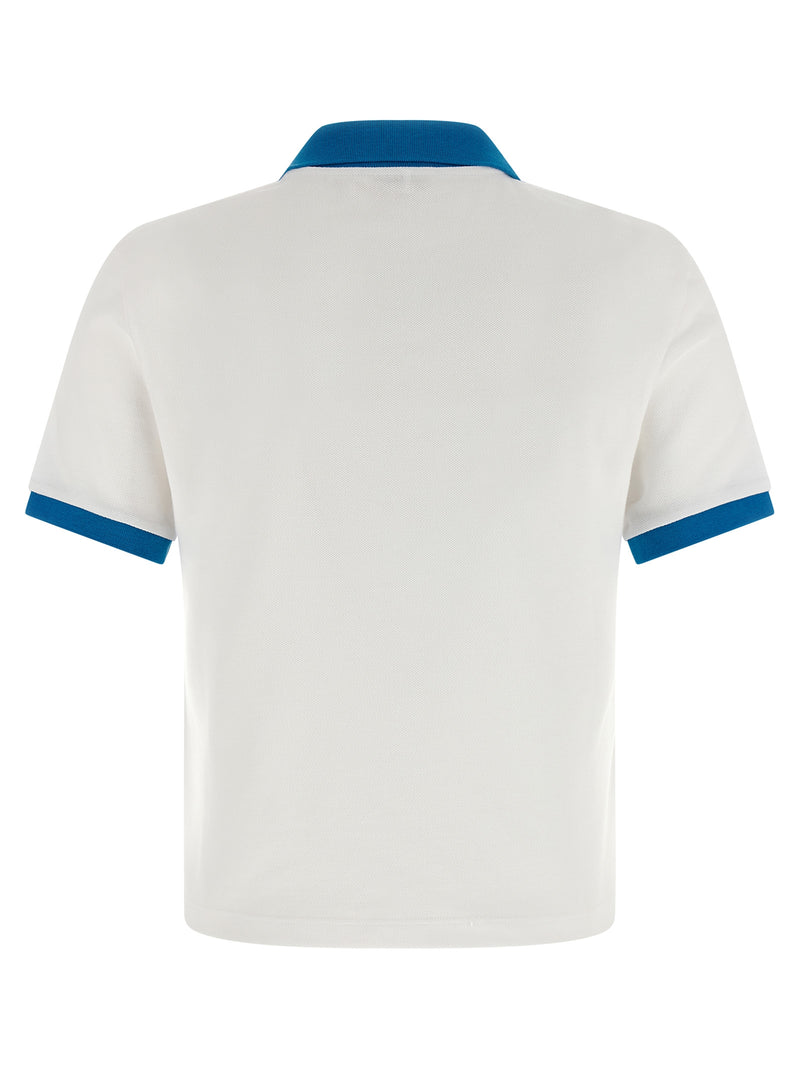 Polo Shirt en Coton Bleu Versace