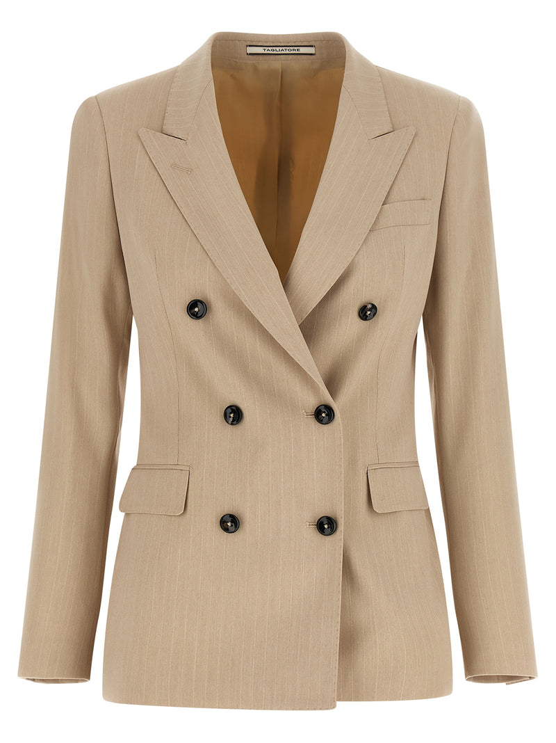 Tagliatore Beige Polyester Blazer