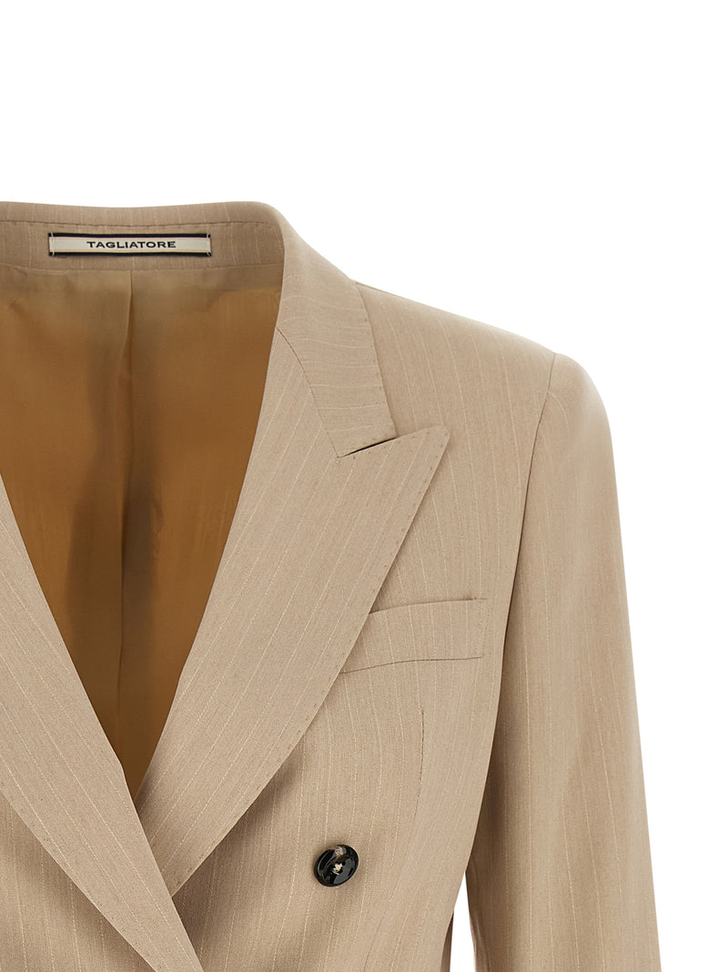 Tagliatore Beige Polyester Blazer