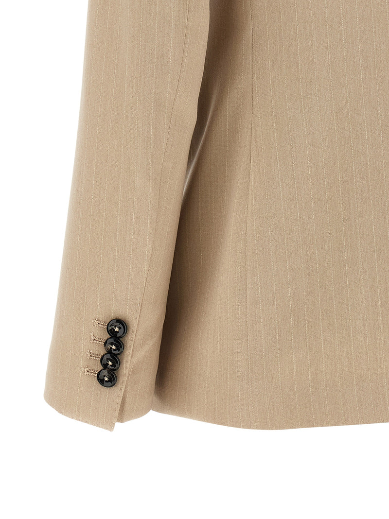 Tagliatore Beige Polyester Blazer