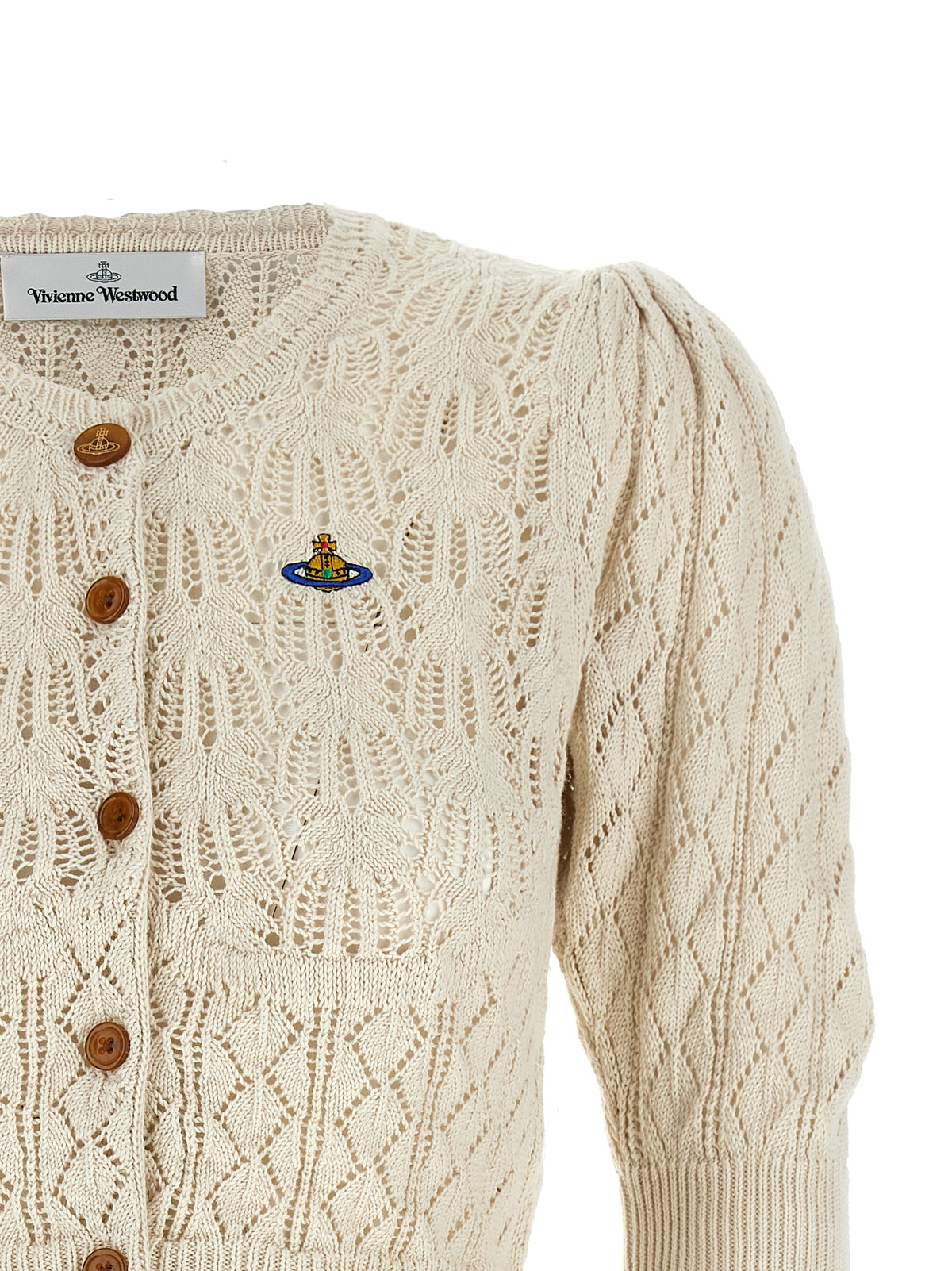 Cardigan Vivienne Westwood en coton beige