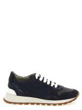 Baskets athlétiques Brunello Cucinelli en polyester bleu
