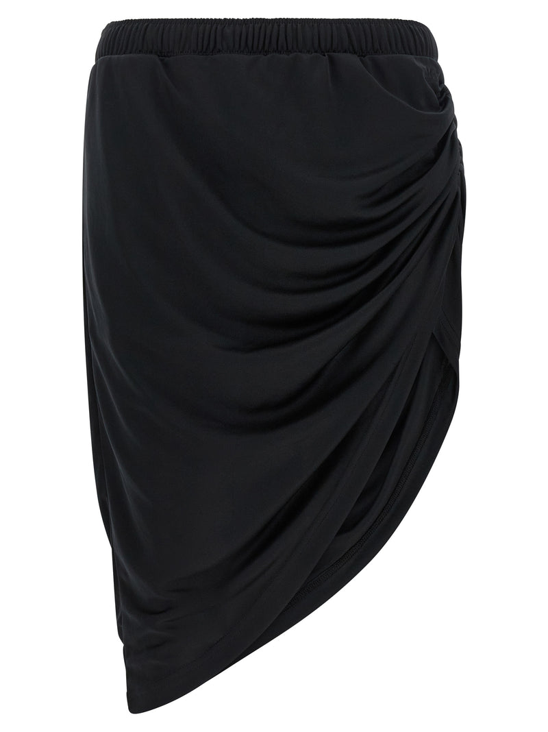 Courrèges Black Polyester Long Skirt - Twist Sport Collection
