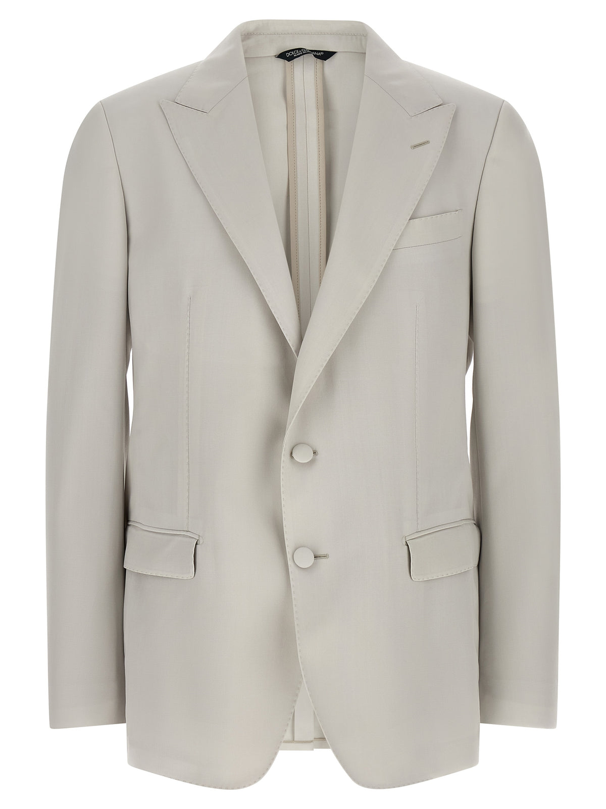 Dolce & Gabbana Taormina Gray Virgin Wool Blazer