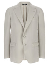 Dolce & Gabbana Taormina Gray Virgin Wool Blazer