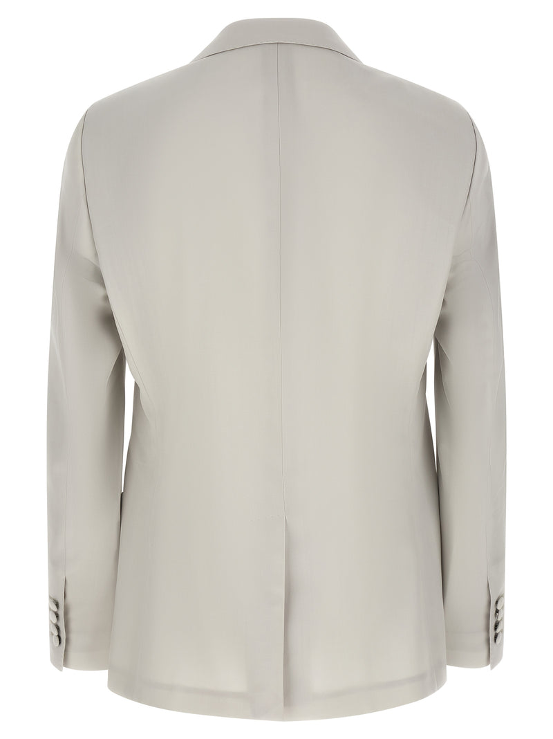 Dolce & Gabbana Taormina Gray Virgin Wool Blazer