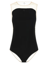 Courrèges Ilusion Sunshiel Black Polyester Bodysuit
