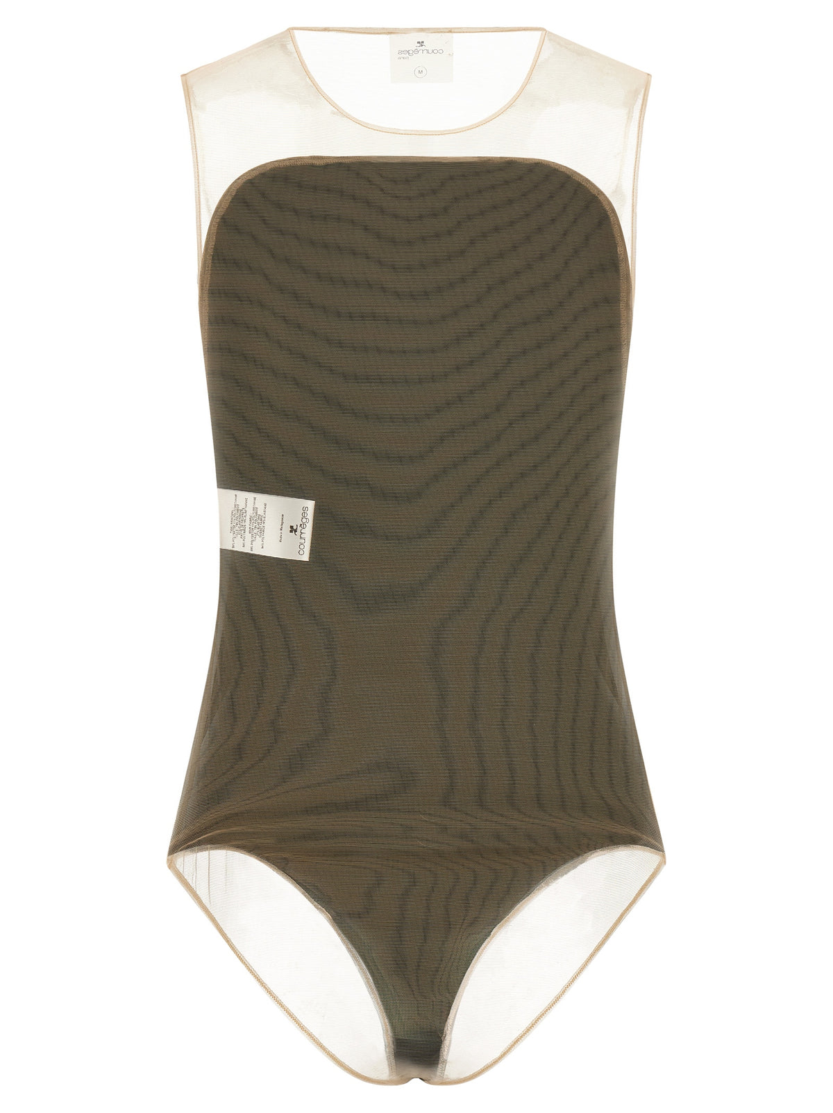Courrèges Ilusion Sunshiel Black Polyester Bodysuit