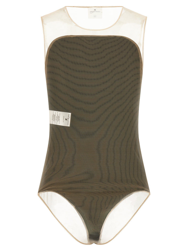 Courrèges Ilusion Sunshiel Black Bodysuit