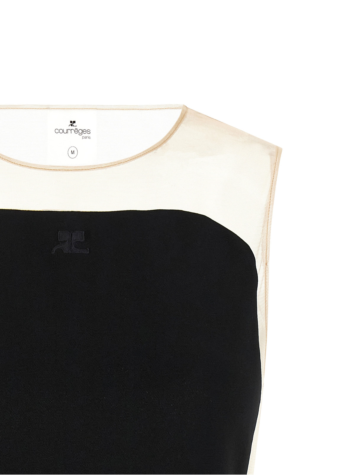 Courrèges Ilusion Sunshiel Black Polyester Bodysuit