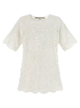 Comme Des Garçons White Cotton T-Shirt with Asymmetric Hem