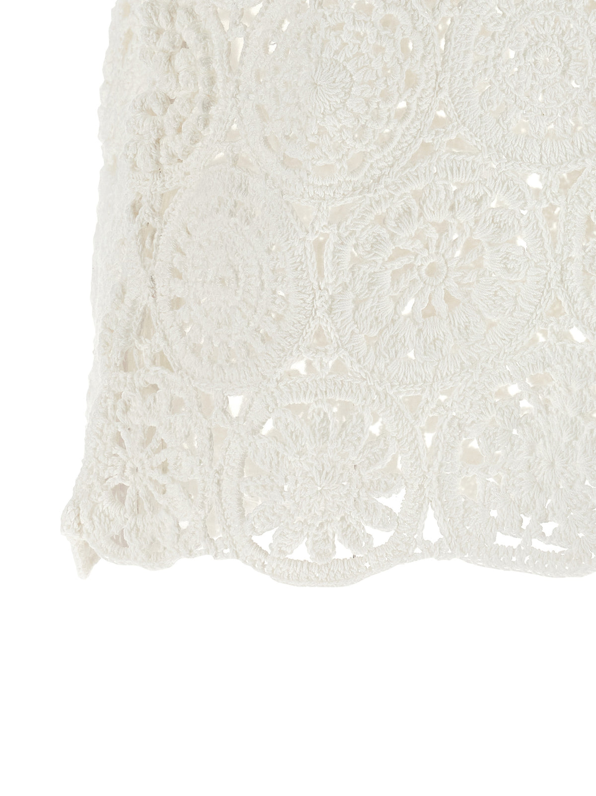 Comme Des Garçons White Cotton T-Shirt with Asymmetric Hem