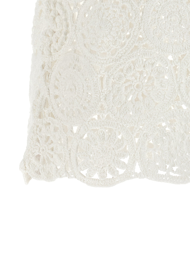 Comme Des Garçons White Cotton T-Shirt with Asymmetric Hem