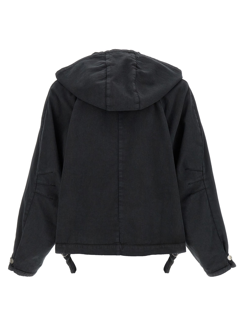 Namacheko Black Cotton Shell Jacket