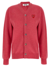 Gilet en laine multicolore Comme Des Garçons Play