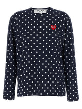 Comme Des Garçons Play Blue Cotton Long Sleeve T-Shirt