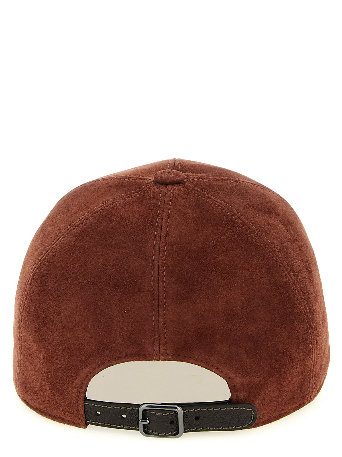 Brunello Cucinelli Red Lamb Leather Cap (Baseball Hat)