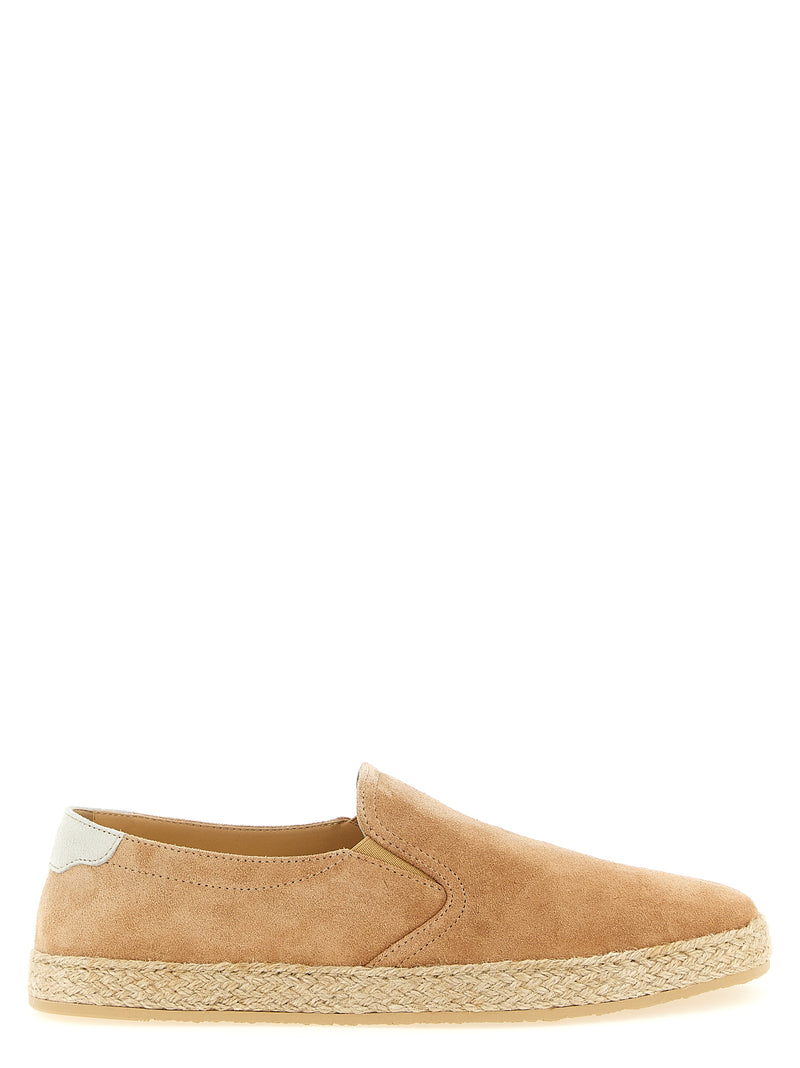 Brunello Cucinelli Beige Calfskin Espadrilles for Men