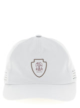Casquette en nylon blanc Brunello Cucinelli
