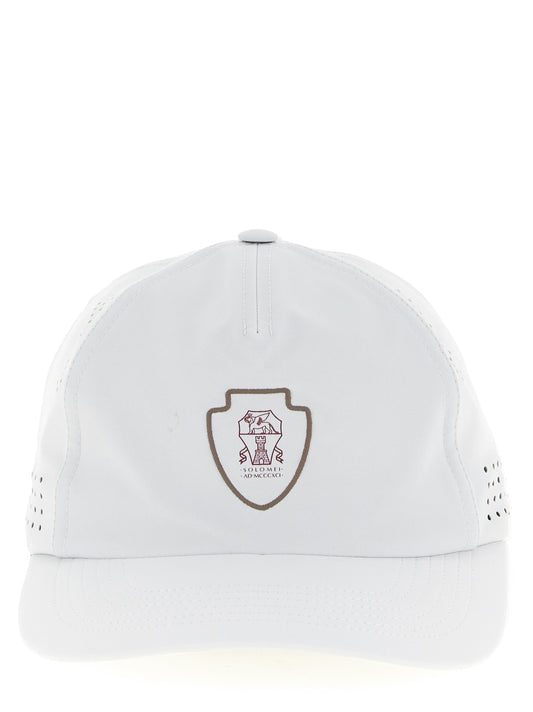 Brunello Cucinelli White Nylon Cap (Baseball Hat)