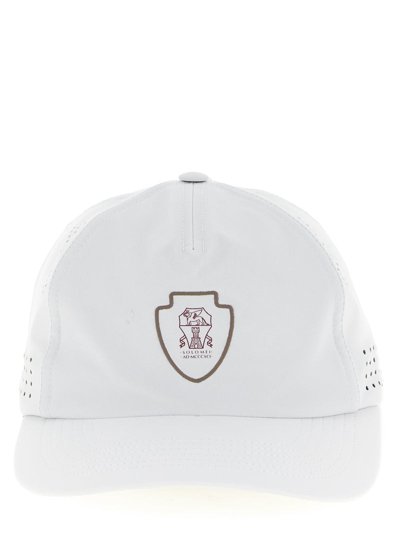 Casquette en nylon blanc Brunello Cucinelli