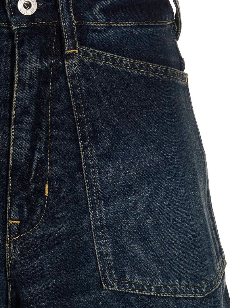 Kenzo Blue Cotton Bermuda Shorts for Women