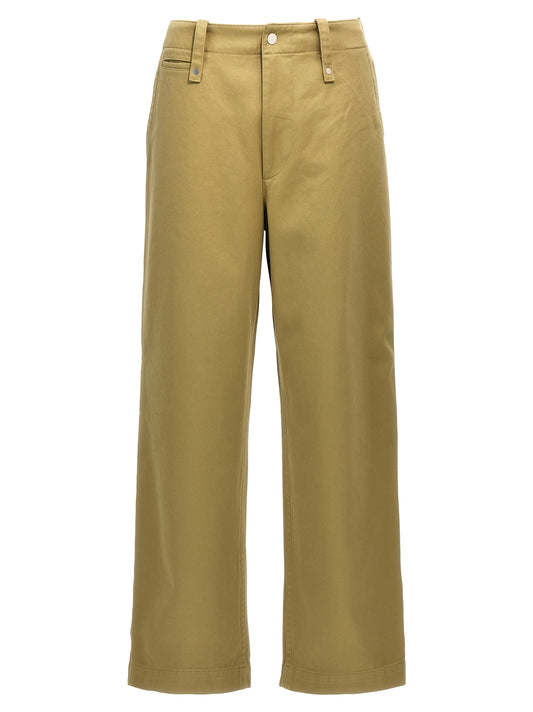 Burberry Beige Cotton Casual Pants