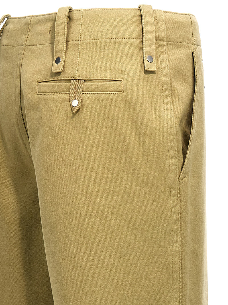 Burberry Beige Cotton Casual Pants